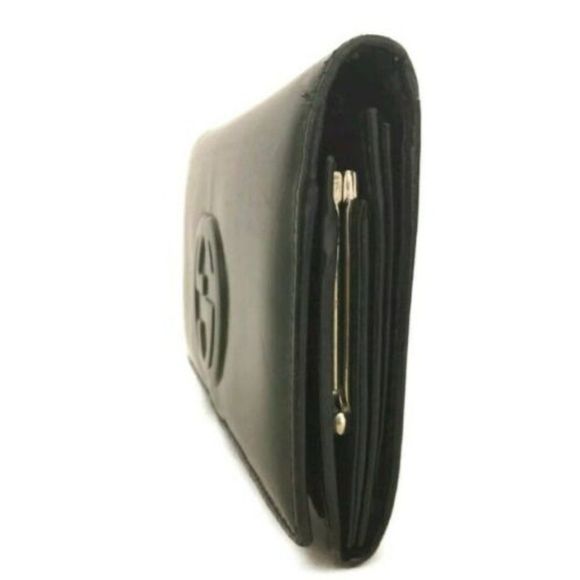 GUCCI Interlocking G Patent Leather Long Bifold Wallet /P3087. - Picture 3 of 6